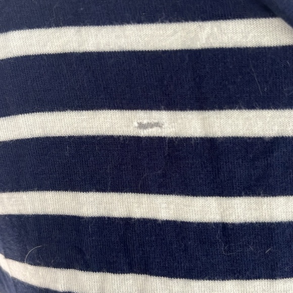 Navy Blue & White Stripe long sleeve - Picture 6 of 7
